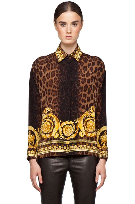 versace print blouse dames|Versace online buy.